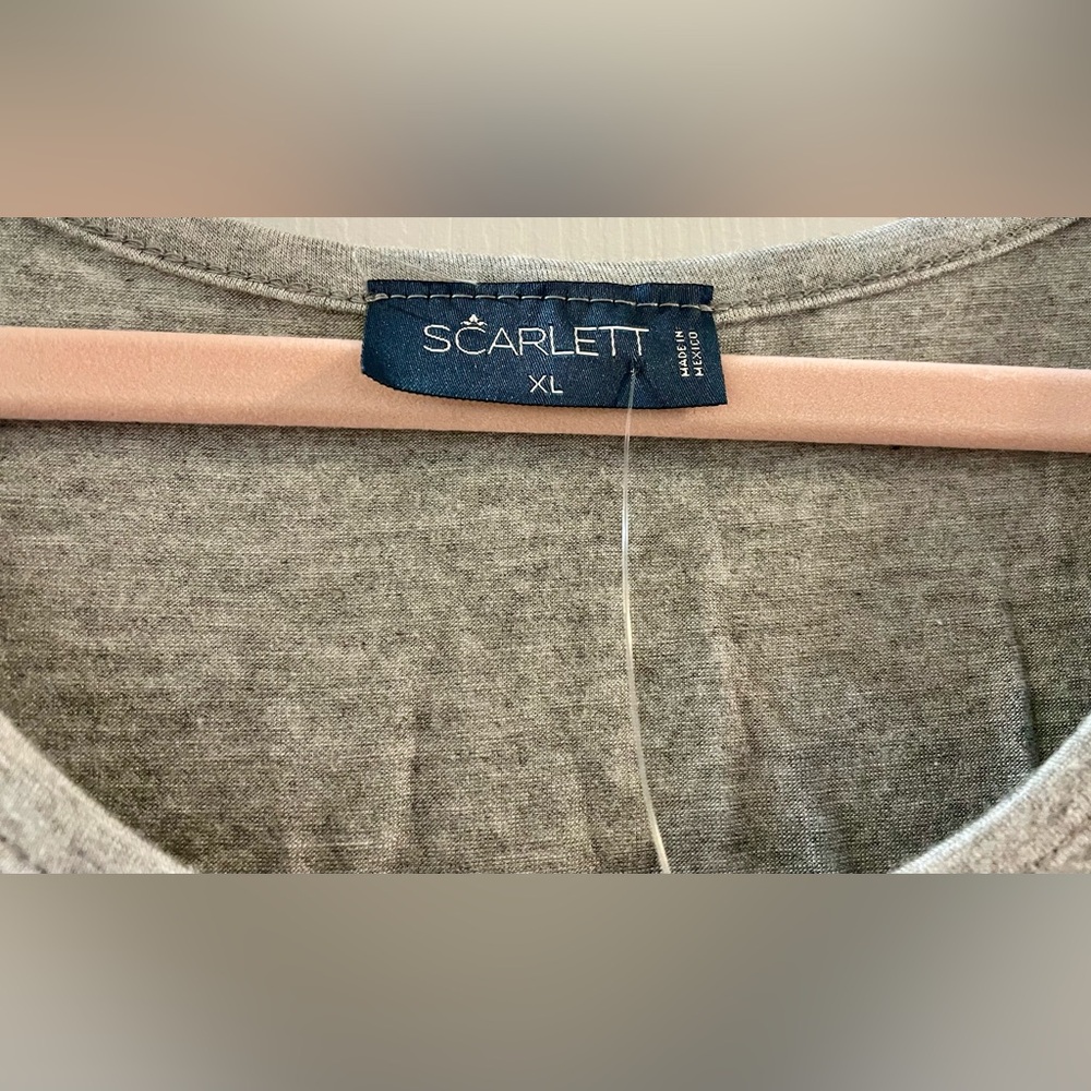 Scarlett Gray Tank Top NWT  XL - Picture 2 of 5
